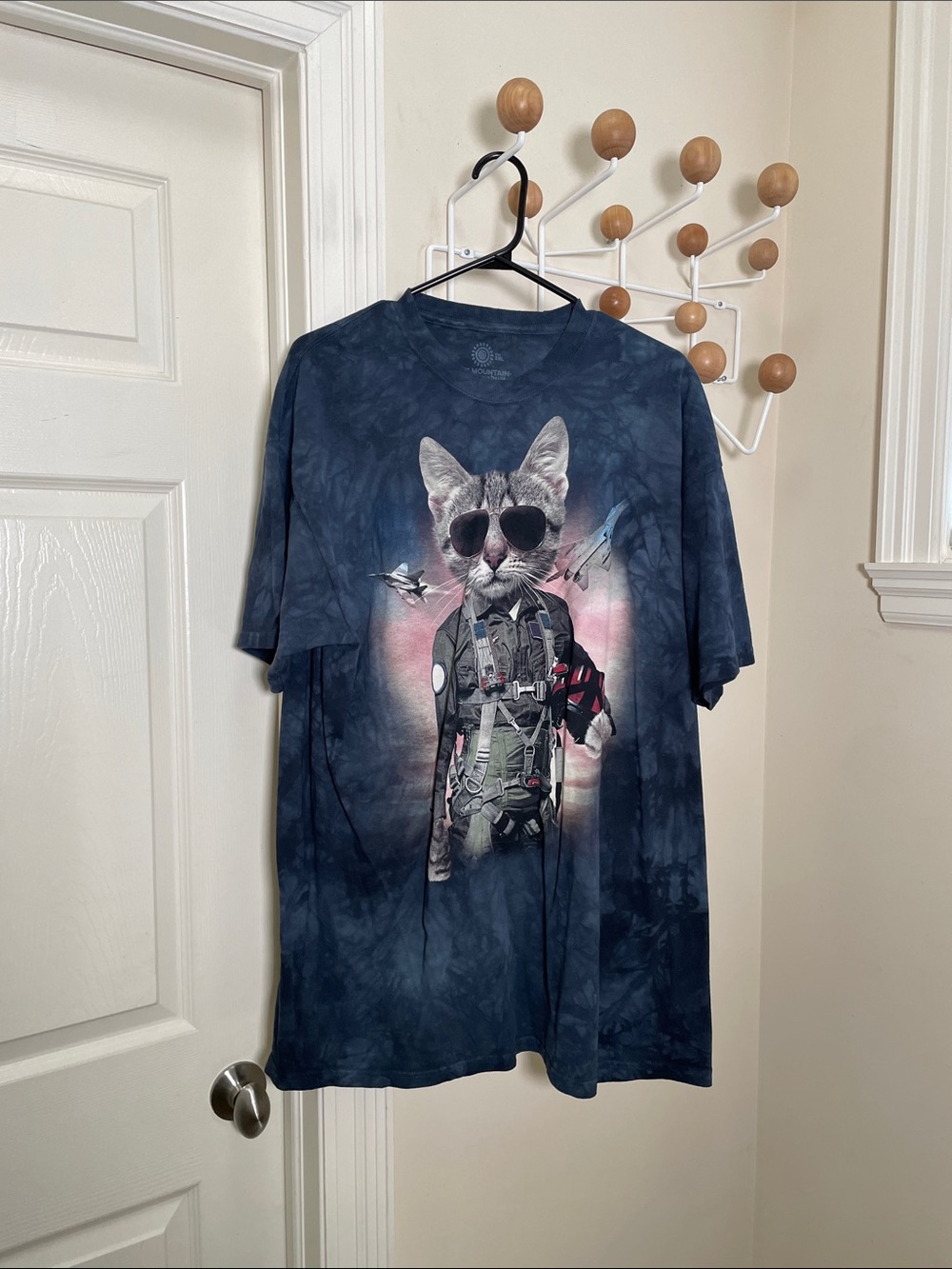 The Mountain  Tie-Dye Cat Aviator Navy 2XL